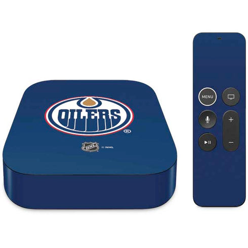 NHL Edmonton Oilers Solid Background Apple TV Skin
